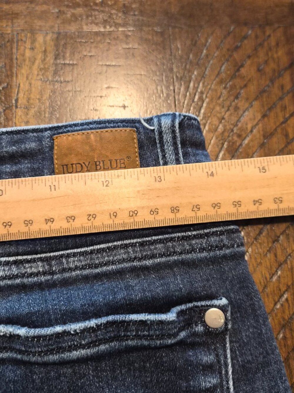 Judy Blue Womens Slim Boot Cut Dark Wash Jeans Size 7/28 Mid Rise Stretch G633 - Picture 7 of 12